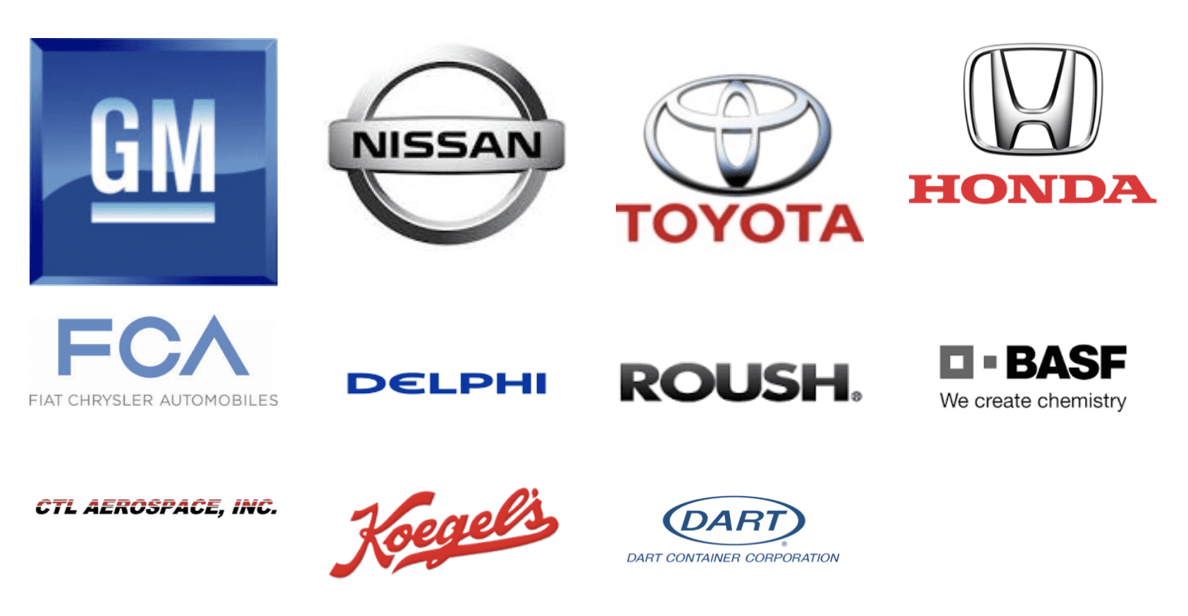 K-Tec Systems Customers include GM, Nissan, Toyota, Honda, and More